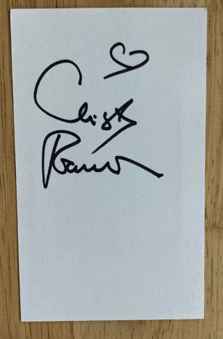 Christy Carlson Romano Signed 3”x5” Index Card / Broadway Beauty And The Beast