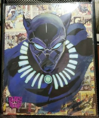 Chadwick Boseman Black Panter The Bam Box Art Print Signed Numbered Wakanda