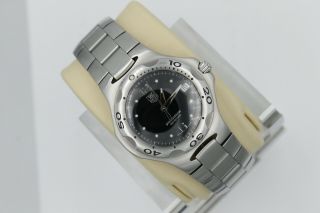 Tag Heuer Black Silver Kirium Watch Mens Wl111d.  Ba0700 Professional Crystal