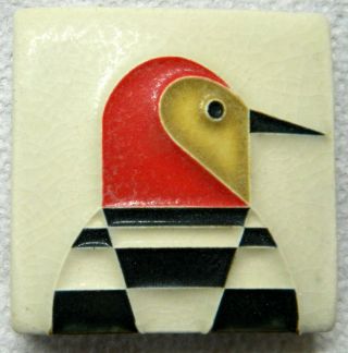 Motawi Tileworks Woodpecker 3 " X 3 " Dard Hunter Art Tile