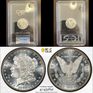 1883 - Cc Carson City Morgan Silver Dollar In Ogp Pcgs Ms64 Pl Gsa Hoard Prooflike