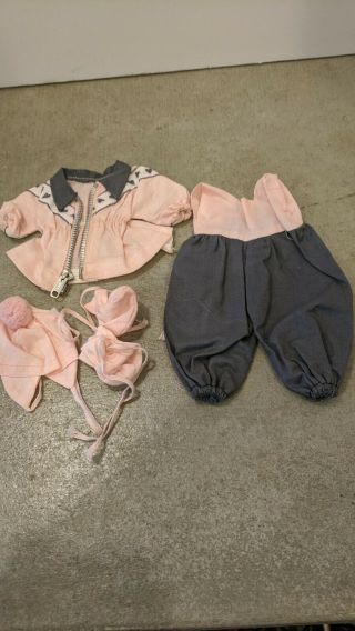 Tagged Vogue Pink & Gray Snowsuit Outfit For Ginny