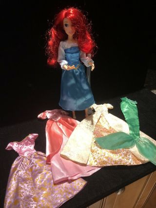 Gorgeous Fully Jointed Disney Ariel Doll With Clothes