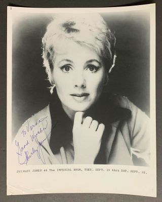 Shirley Jones Autographed Vintage Promo Photo Partridge Family Imperial Room