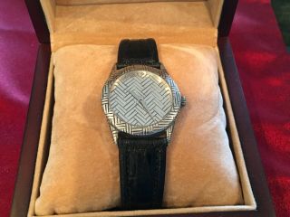 Authentic John Hardy Sterling Silver Woven Bedeg 5874 Quartz Watch W/box