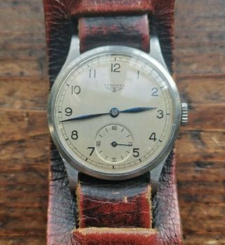 Vintage Longines 12.  68z 1937 Mechanical Men ' s Watch 2