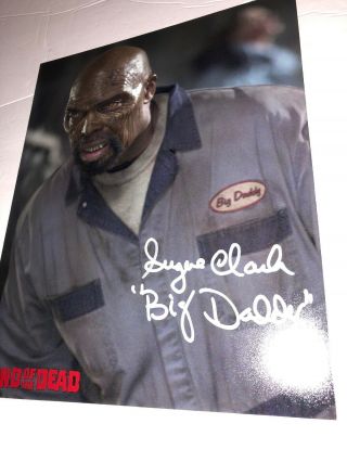 Eugene Clark Big Daddy Hand Signed 8x10 Photo Horror Land Of The Dead Zombie