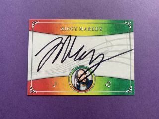 Ziggy Marley Signed Trading Card 1/1 Autograph Music Auto Reggae Musician