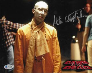 Dawn Of The Dead Photo Signed By Mike Christopher (hare Krishna Zombie) Beckett