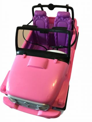 2012 Mattel Barbie Jeep Pink & Purple Beach Cruiser Complete