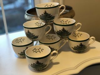 Spode Christmas Tree Coffee Mug Set Of 7