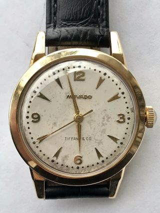 Movado Tiffany & Co 14k Gold Vintage Watch