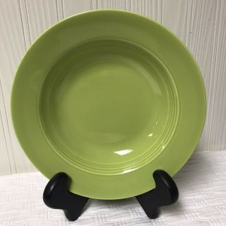 Vintage Harlequin 1950’s Chartreuse Green Rimmed Soup Bowl Fiesta Cousin
