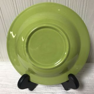 Vintage Harlequin 1950’s Chartreuse Green Rimmed Soup Bowl Fiesta Cousin 3