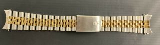 Vintage Rolex Jubelee 2 Tone Men Watch Bracelet 20mm Band