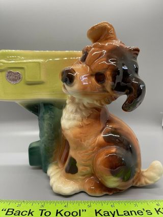 Royal Copely Puppy Mail Box Planter Dog Vintage L@@k