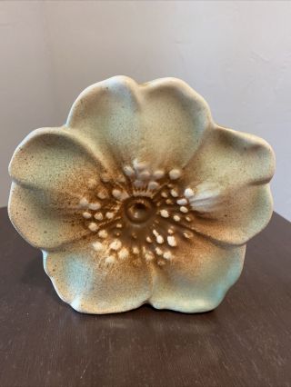 Vintage 1940 Mccoy Pottery Ceramic Rustic Line Flower Blossom Wall Pocket