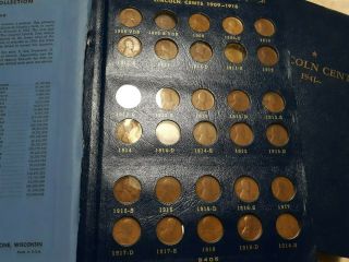 Lincoln Cent Set 1909 To 2009 Complete Except For 1909s Vdb & 1914d 4 Albums