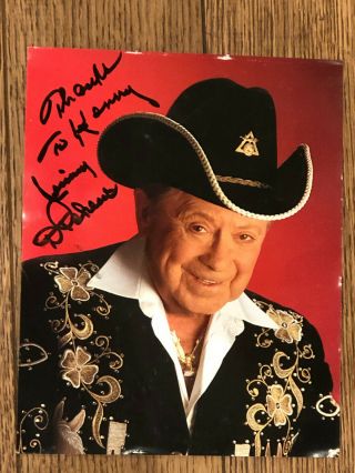Vintage Little Jimmy Dickens Signed Autographed Country Music Picture 8 " X 10 "