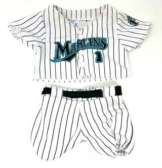 Build A Bear Florida Miami Marlins Mlb Baseball Jersey Shorts Uniform Outfit