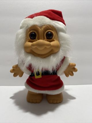 Russ Troll Doll Santa Claus 8 Inches Christmas Holiday Beard Hat