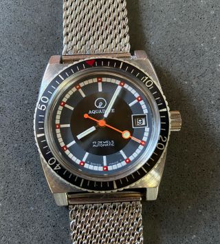 Aquadive Automatic Vintage Dive Watch (includes Extra Suigeneric 20mm Band)