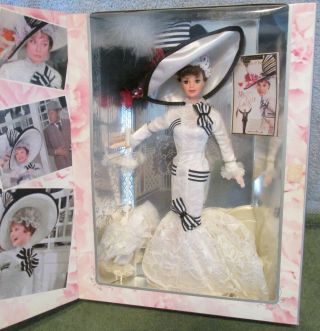 1995 My Fair Lady Barbie As Eliza Doolittle Doll Nrfb Ascot Debut