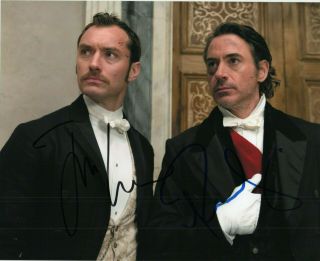 Autographed Robert Downey Jr.  & Jude Law Signed 8 X 10 Photo