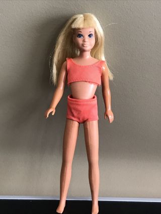 Vintage 1970s Mattel The Sun Set Malibu Skipper Barbie Doll W Twist N Turn Waist