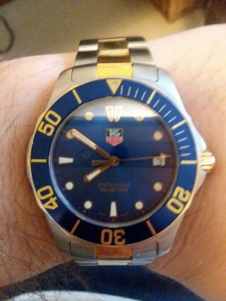 Tag Heuer Aquaracer Quartz Watch - Electric Blue Face Wab 1120 Vp 7884 - 38mm
