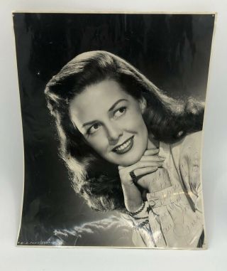 Janis Carter Signed Photo Columbia Press By George Hurrell To Gay Friend & Actor