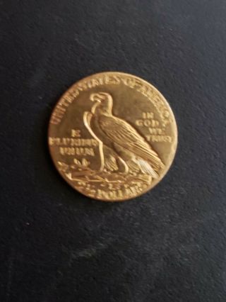 1914 (D) US Indian Head Quarter Eagle Gold Coin - $2.  50 Dollar ($2 1/2) 2