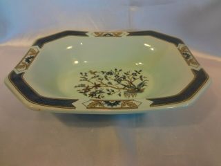 Adams English China - Ming Toi Blue - Oval Vegetable Bowl - Calyx Ware