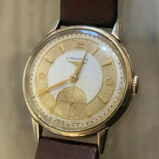 Vintage 9ct Gold Longines Gents Wrist Watch
