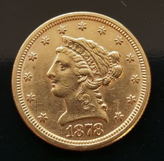 1878 $2.  5 Dollar - Liberty Head Gold Coin