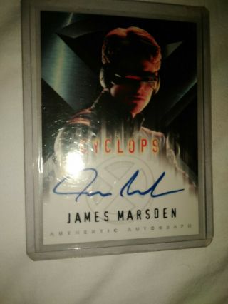 James Marsden 2000 Topps X - Men The Movie Autograph Auto Card