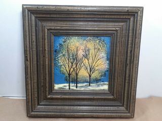 Exceptionally Framed Art Pottery Tile/wall Art Sculpture Signed