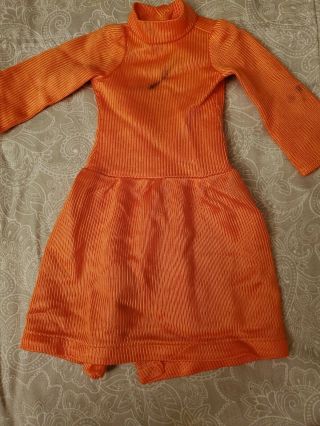 Vintage 1969 Ideal Toys Crissy Doll Orange Dress
