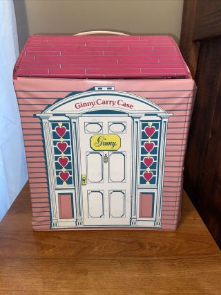 Vintage Pink Ginny Vogue Dolls Clothing Trunk Carry Case 1979