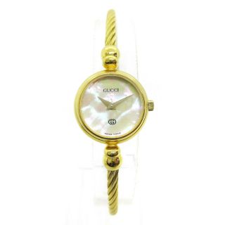 Gucci 2700l Ladies Quartz Wristwatch Watch Gold Plated 0105923 R11981