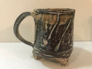 Unique Hand Thrown Studio Pottery Mug Cup Handmade Crudely Done Cool 2