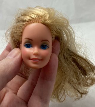 Vintage 80’s Mattel Angel Face Barbie 1982 Head Only Blonde And Brown Hair