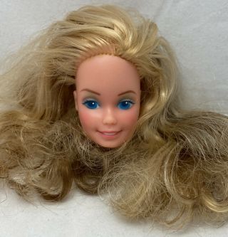 Vintage 80’s Mattel Angel Face Barbie 1982 Head Only Blonde And Brown Hair 2