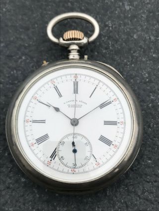 Awesome 1900’s First Class A.  Lange & SÖhne Chronograph Pocket Watch Movement