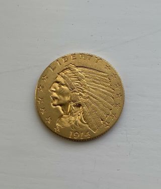 Another 1914 United States $2.  50 Indian Gold Coin