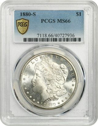 1880 - S $1 Pcgs Ms66 - Frosty Gem - Morgan Silver Dollar - Frosty Gem