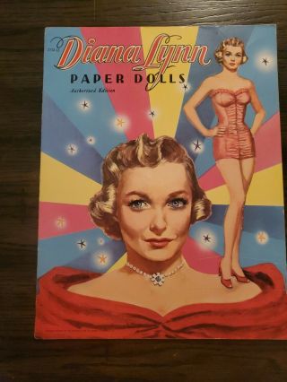 Paper Dolls Vintage,  Diana Lynn,  Authorized Edition,  Cat 2732:15,  1953 By.