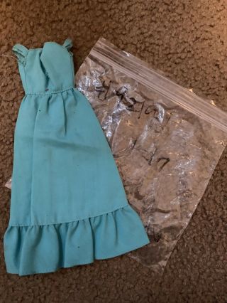 Vintage Barbie Turquoise Dress 9217