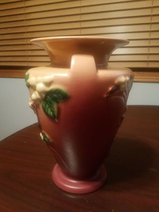 Vntage Roseville Pottery Double Handle vase 1v2 - 8 2