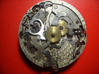 Chronograph Quarter Repeater Vulcain,  Pocket Watch Movement 44,  30 Mm. ,  To Repair